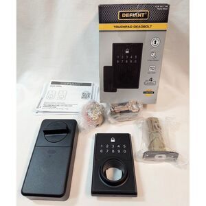 Defiant Electronic Touchpad Deadbolt Matte Black 1009 623 198